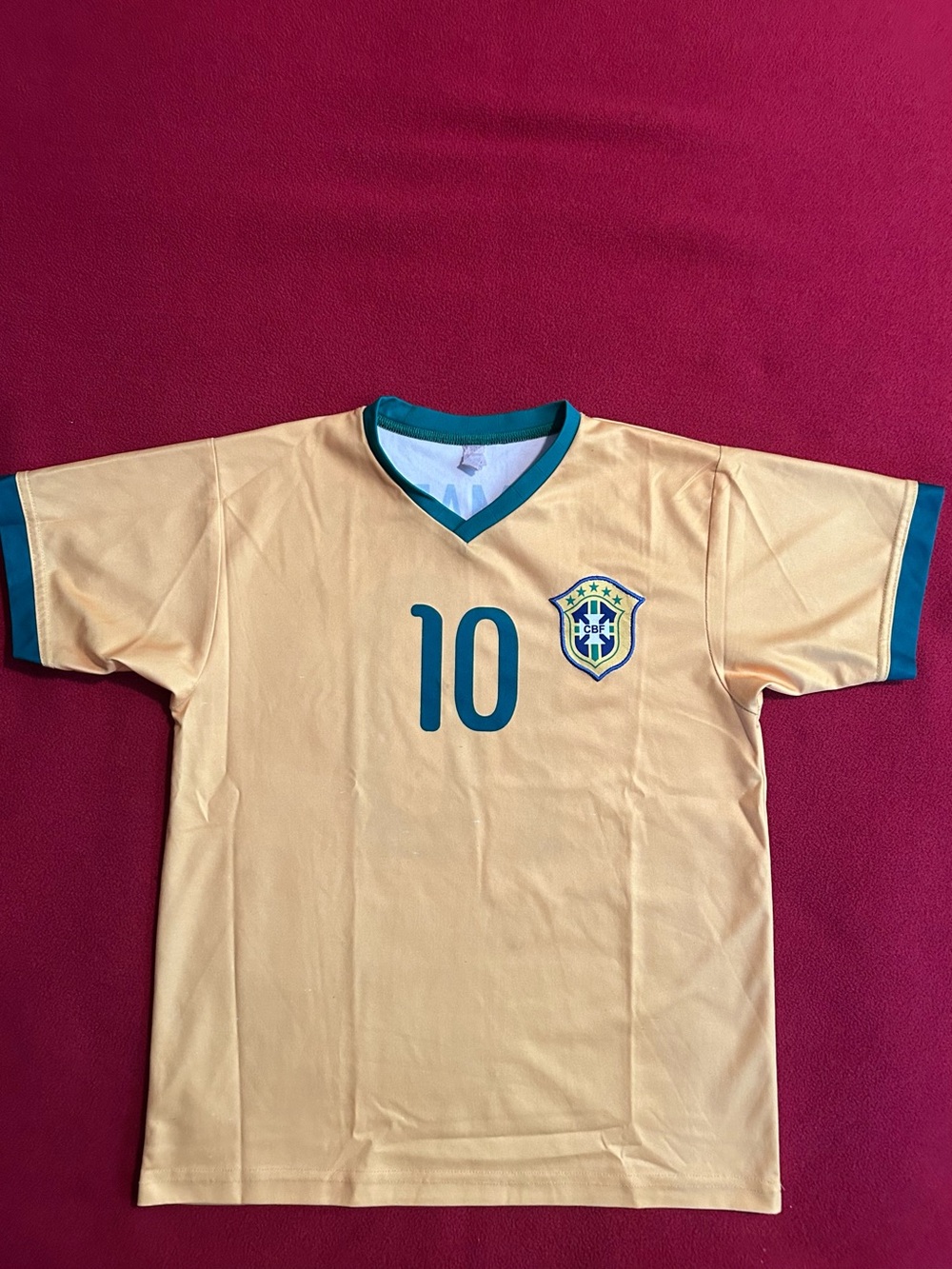 Brazil Soccer Football Jersey with Number 10 Neymar Jr.